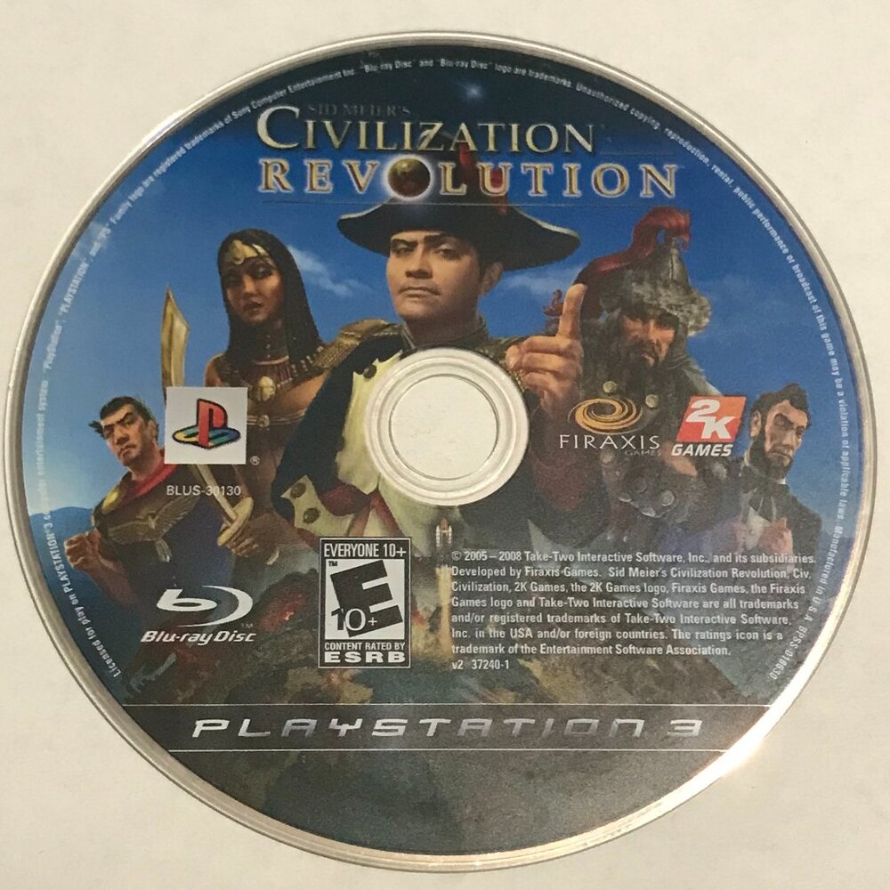 Sid Meier's Civilization Revolution (Sony PlayStation 3, 2008) PS3 Tested